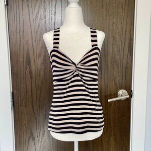 H&M Striped Cross Pendant Tank Top